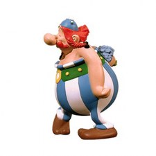 OBELIX OFFRANT DES FLEURS