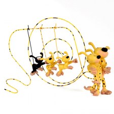 LE COUPLE MARSUPILAMI ET LEURS 3 ENFANTS