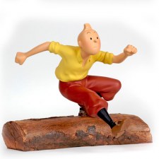 TINTIN AU TRONC D'ARBRE